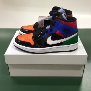 ナイキ(NIKE)のNIKE WMNS Air Jordan 1 MID Patent Blend(スニーカー)