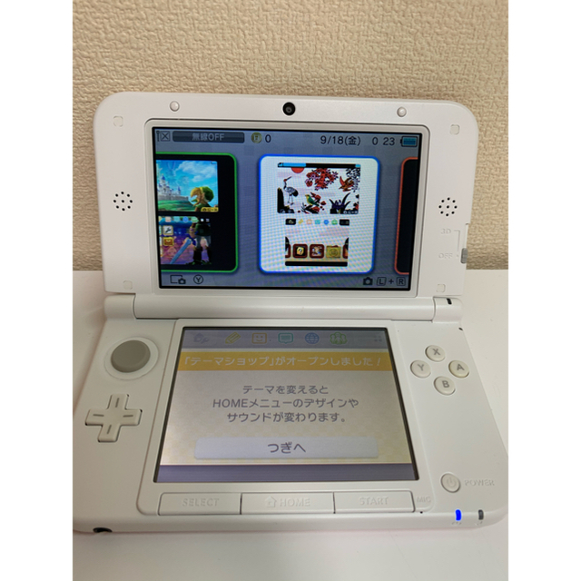 ニンテンドー3DS(ニンテンドー3DS)の値下げしました！ニンテンドー3DS LL ピンクホワイト エンタメ/ホビーのゲームソフト/ゲーム機本体(携帯用ゲーム機本体)の商品写真