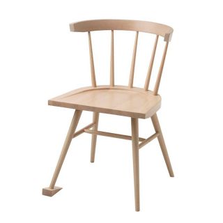 イケア(IKEA)のVIRGIL ABLOH / IKEA MARKERAD CHAIR BROWN(ダイニングチェア)