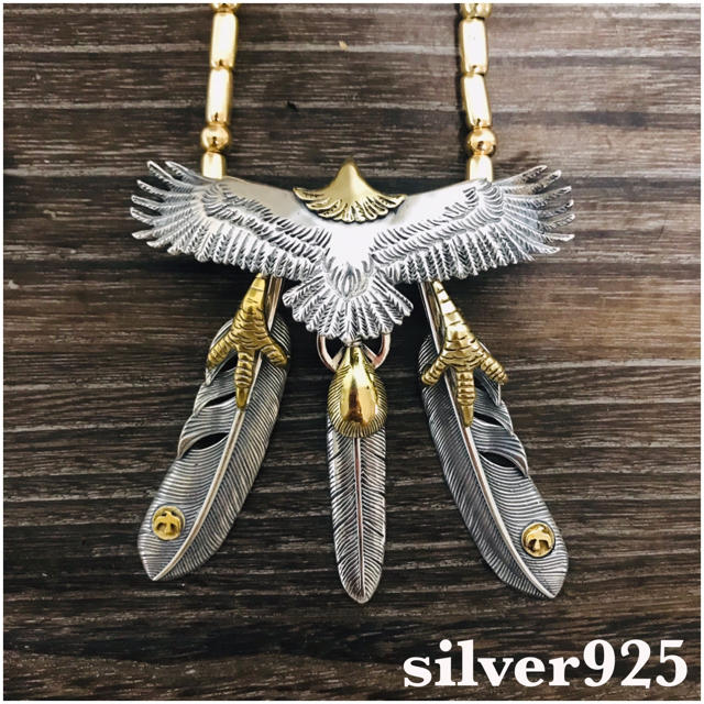 silver925 頭金 大イーグル チェーンネックレス / 登坂広臣 モデル