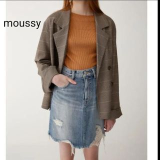 マウジー(moussy)のマウジー　デニムスカート (ひざ丈スカート)