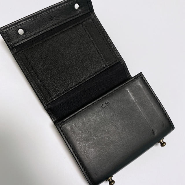 m+(エムピウ)の【訳あり】エムピウ P25 black メンズのファッション小物(折り財布)の商品写真