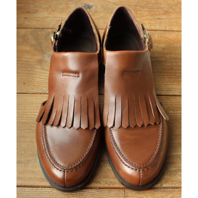 fig London(フィグロンドン)の_Leatherkiltie tongue shoes レディースの靴/シューズ(ローファー/革靴)の商品写真