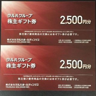 ツルハ　5000円分　株主優待券(ショッピング)