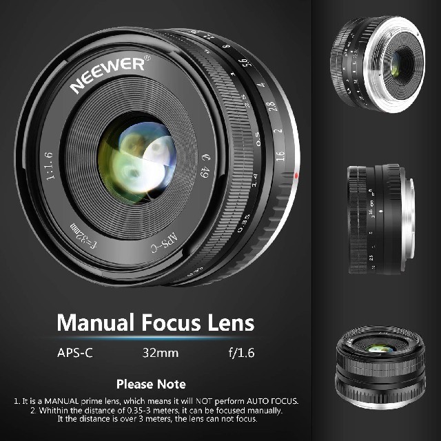 【新品】単焦点レンズ　32mm f/1.6 SONY Eマウント 1