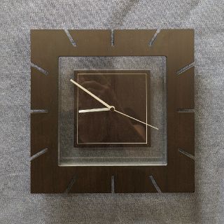 ダークブラウン　掛け時計(掛時計/柱時計)