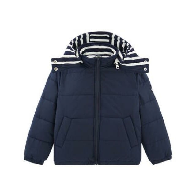 PETIT BATEAU(プチバトー)の【PETIT BATEAU】プチバトー フード付きパフジャケット_キッズM キッズ/ベビー/マタニティのキッズ服女の子用(90cm~)(コート)の商品写真