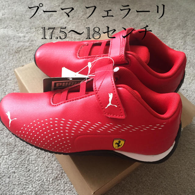 Ferrari(フェラーリ)のプーマ フェラーリ スニーカー 新品 18センチ キッズ/ベビー/マタニティのキッズ靴/シューズ(15cm~)(スニーカー)の商品写真