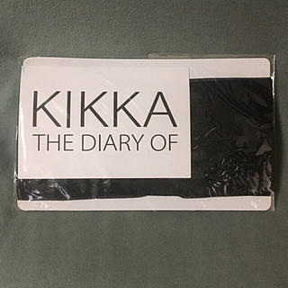 キッカザダイアリーオブ(KIKKA THE DIARY OF)のKIKKA   ロゴ透かし柄 ストッキング 🤍🖤(タイツ/ストッキング)