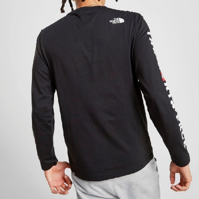 THE NORTH FACE(ザノースフェイス)のノースフェイス スリーブロゴ ロングスリーブTシャツ 海外Mサイズ メンズのトップス(Tシャツ/カットソー(七分/長袖))の商品写真