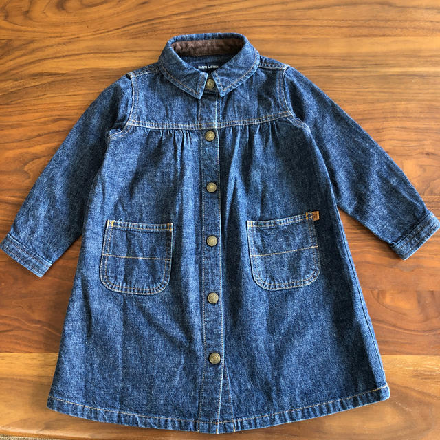 Ralph Lauren(ラルフローレン)のラルフローレンデニムワンピース キッズ/ベビー/マタニティのキッズ服女の子用(90cm~)(ワンピース)の商品写真