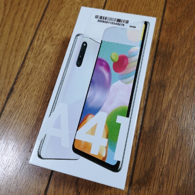 新品未使用 Galaxy A41 SCV48 ホワイト UQモバイル SIMフリ