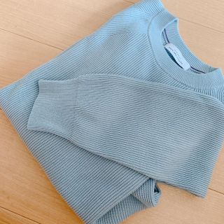 ビューティアンドユースユナイテッドアローズ(BEAUTY&YOUTH UNITED ARROWS)のユナイテッドアローズ★美品コットン100%ニット★Lサイズ(ニット/セーター)