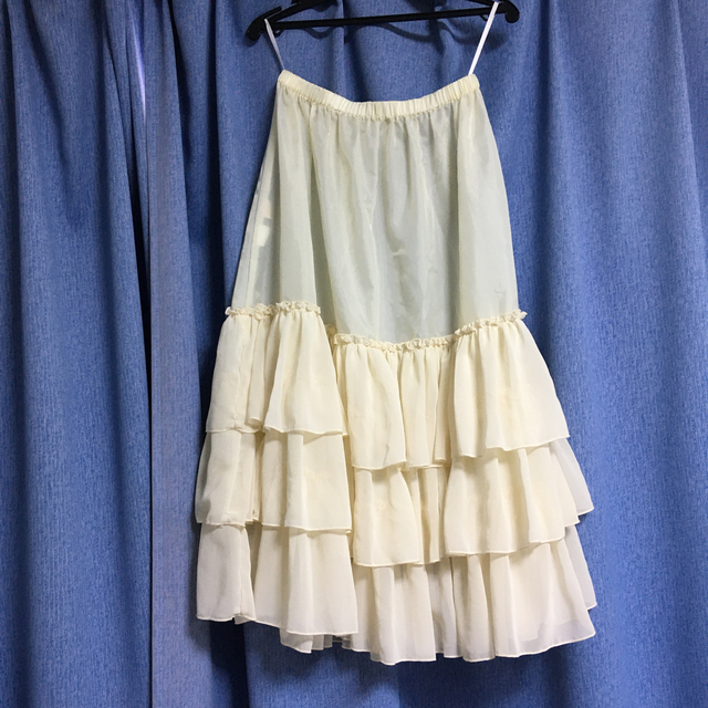 ロングシフォンアンダースカート - ロングスカート