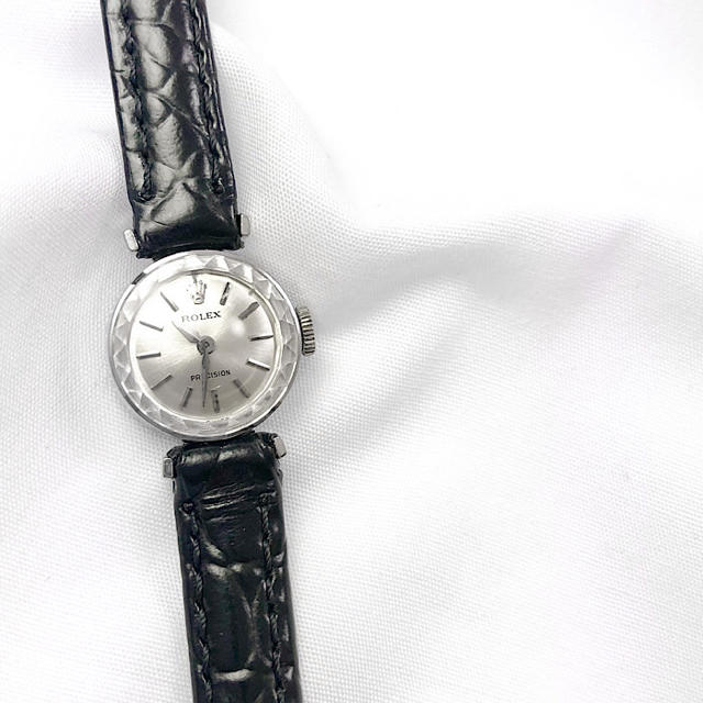 ROLEX - 【OH済】 ロレックス プレシジョン カットガラス K18 レディース 腕時計