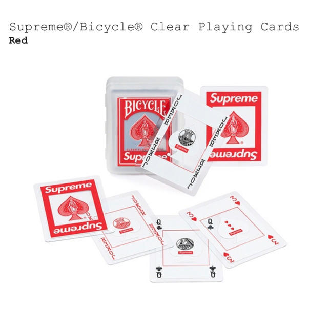 Supreme®/ Bicycle® Clear Playing Cards トランプ/UNO