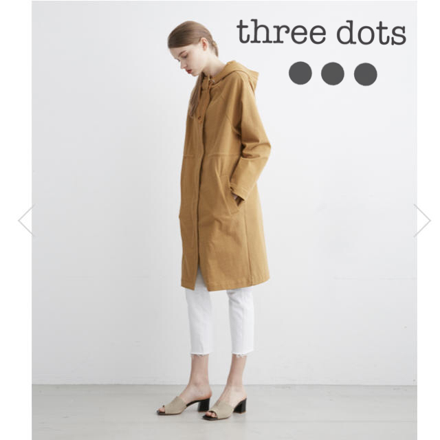 three dots(スリードッツ)の試着のみ　美品　スリードッツ　コート レディースのジャケット/アウター(その他)の商品写真