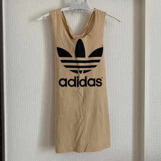 アディダス(adidas)のadidas トップス　リメイク商品(タンクトップ)