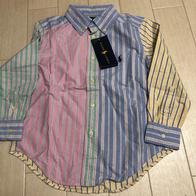 Ralph Lauren(ラルフローレン)のラルフローレン  シャツ　ミックスストライプ　新品　110 キッズ/ベビー/マタニティのキッズ服男の子用(90cm~)(ブラウス)の商品写真