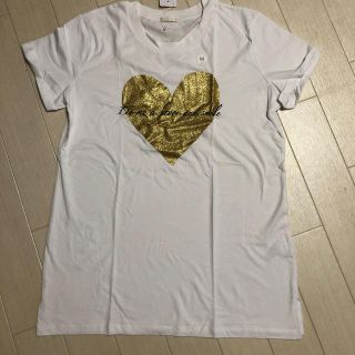 ジーユー(GU)のジーユー　ゴールドハートTシャツ　新品M(Tシャツ(半袖/袖なし))