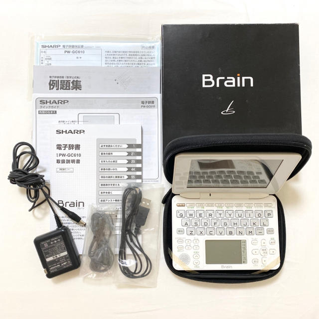 SHARP(シャープ)のSHARP＊brain＊PW-GC610-W カラー電子辞書 スマホ/家電/カメラの生活家電(その他)の商品写真