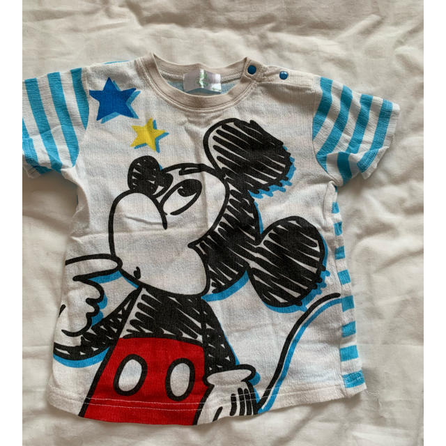 Disney(ディズニー)のミッキー 半袖パジャマ 80サイズ キッズ/ベビー/マタニティのベビー服(~85cm)(パジャマ)の商品写真