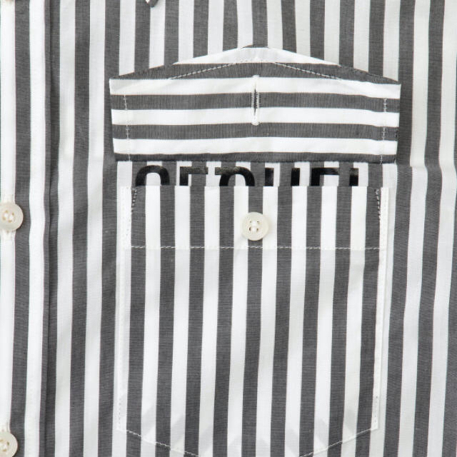 SEQUEL BUTTON DOWN SHIRT BLACK STRIPE XL メンズのトップス(シャツ)の商品写真