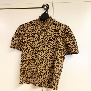 ザラ(ZARA)のZARA:レオパード柄トップス(カットソー(半袖/袖なし))