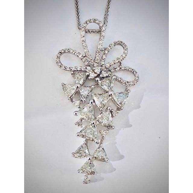 新品】ダイヤモンドネックレス(K18WG) レディース アクセサリー