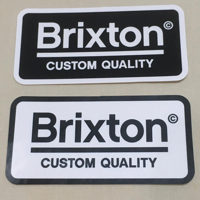 Ron Herman(ロンハーマン)のBRIXTON ブリクストン  ステッカー　2枚セット　新品　送料込み スポーツ/アウトドアのスポーツ/アウトドア その他(スケートボード)の商品写真