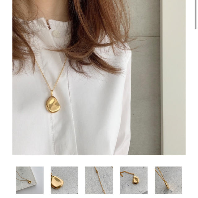 CHIEKO+ mini Manon necklace gold
