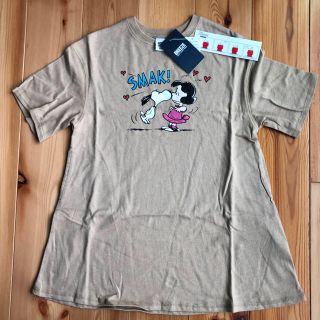 エフオーキッズ(F.O.KIDS)の新品タグ付き F.O.KIDS×スヌーピー 半袖Tシャツワンピース(ワンピース)