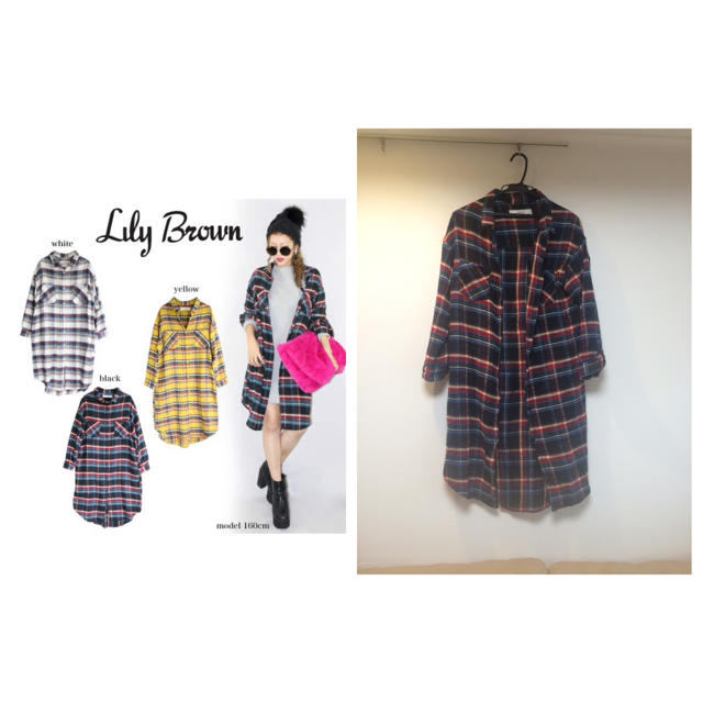 Lily Brown(リリーブラウン)のLily  Brown シャツワンピース レディースのワンピース(ひざ丈ワンピース)の商品写真