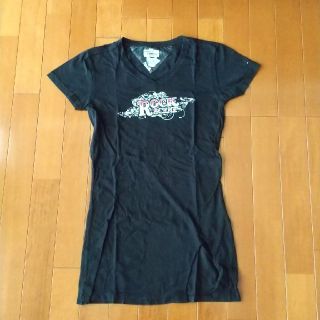 トミーヒルフィガー(TOMMY HILFIGER)のTOMMY HILFIGER  Tシャツ  S  黒(Tシャツ(半袖/袖なし))