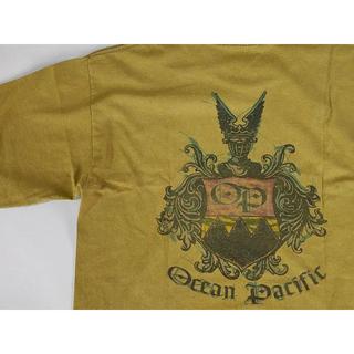 90s USA製 Ocean Pacific ロゴ Tシャツ シングルステッチ(Tシャツ/カットソー(半袖/袖なし))