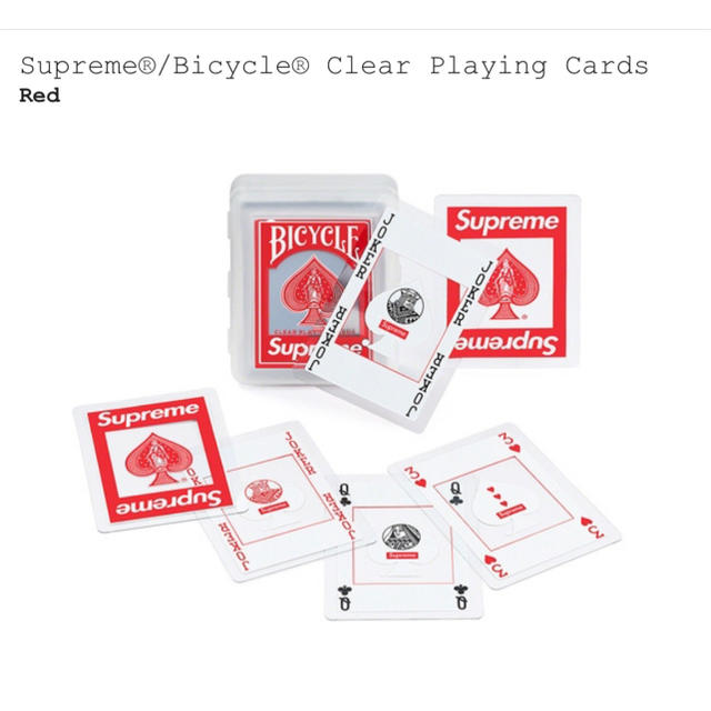 Supreme(シュプリーム)のSupreme®/Bicycle® Clear Playing Cards  エンタメ/ホビーのテーブルゲーム/ホビー(トランプ/UNO)の商品写真