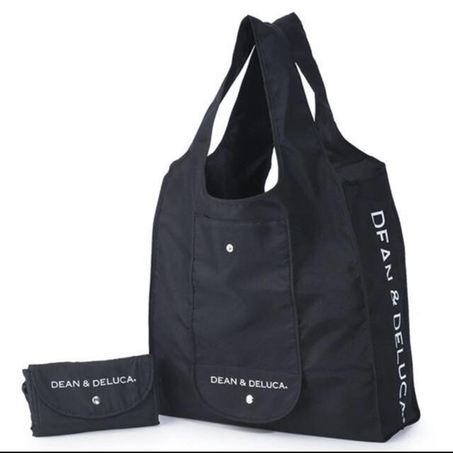 DEAN & DELUCA(ディーンアンドデルーカ)のDEAN & DELUCA ショッピングバッグ　ブラック　エコバッグ レディースのバッグ(エコバッグ)の商品写真