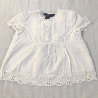 ポロラルフローレン(POLO RALPH LAUREN)のブラウスポロラルフローレン　白ブラウスチュニック3T.100サイズ　お出かけ上品(ブラウス)