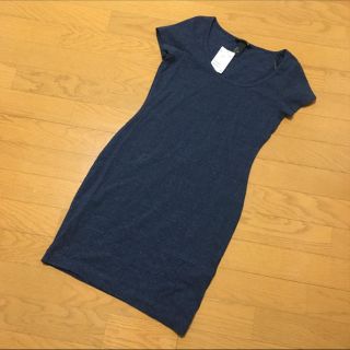 エイチアンドエム(H&M)の♡新品・タグ付♡コットンワンピ S(ミニワンピース)