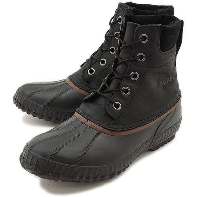 ソレル SOREL  スノーブーツ メンズ  BLACK/DARK BROWN