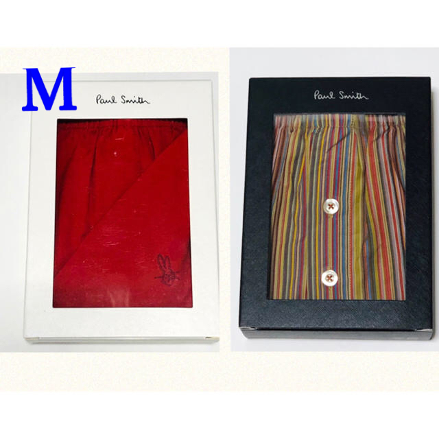 Paul Smith(ポールスミス)の新品★ポールスミス★Mサイズ★男性用★ボクサー★トランクス★レッド★2枚 メンズのアンダーウェア(トランクス)の商品写真