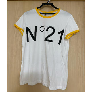 ヌメロヴェントゥーノ(N°21)の値下げ　ヌメロヴェントゥーノ　N21 Tシャツ　ホワイト　レディース(Tシャツ(半袖/袖なし))