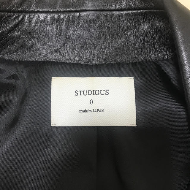 STUDIOUS(ステュディオス)の売り切り価格　STUDIOUS ラムレザージャケット レディースのジャケット/アウター(ライダースジャケット)の商品写真