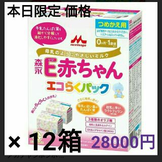 モリナガニュウギョウ(森永乳業)の森永 E赤ちゃんエコらくパック 12箱(その他)