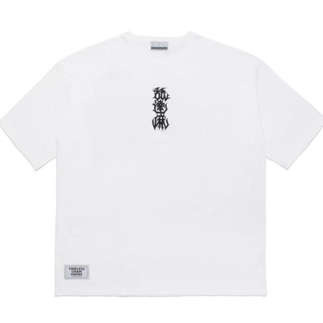 スケボー舐達麻　PRINT S/S TEE 白XL