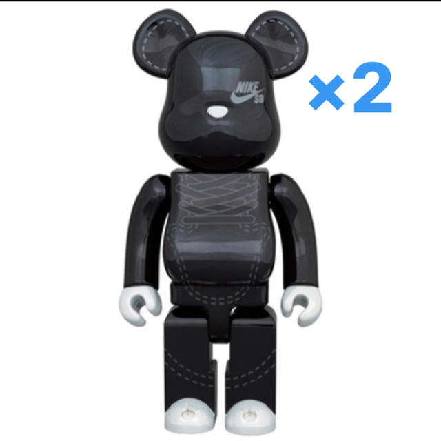 エンタメ/ホビーBE@RBRICK NIKE SB 2020 BLACK 100％ & 400％