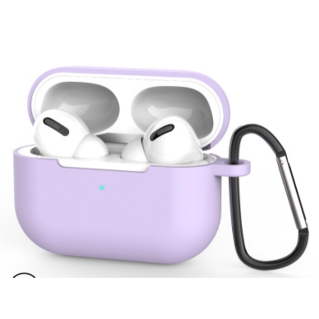 airpods proケース エアーポッズ シリコン 耐衝撃 パープル スマホ/家電/カメラのスマホアクセサリー(その他)の商品写真