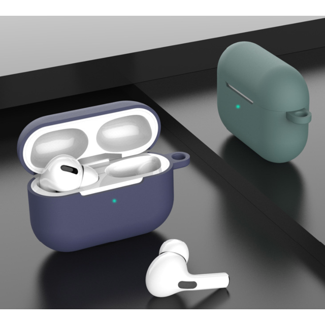 airpods proケース エアーポッズ シリコン 耐衝撃 パープル スマホ/家電/カメラのスマホアクセサリー(その他)の商品写真