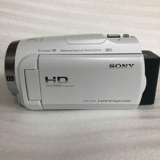 ソニー(SONY)のソニーハンディカム☆HDR-CX680☆ホワイト2019年製☆美品 (ビデオカメラ)