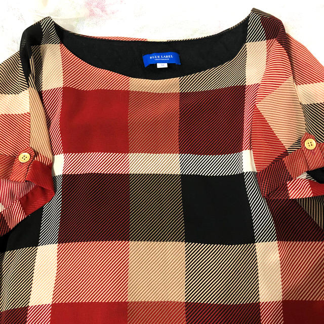 マルイにて BURBERRY クレストブリッジ シフォン チェックワンピースの ...
